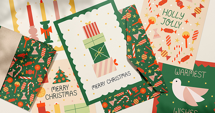 The Head Turner Greeting Card Packaging for Christmas celebrations
