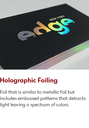 holographic foiling