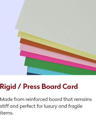 rigid press board card