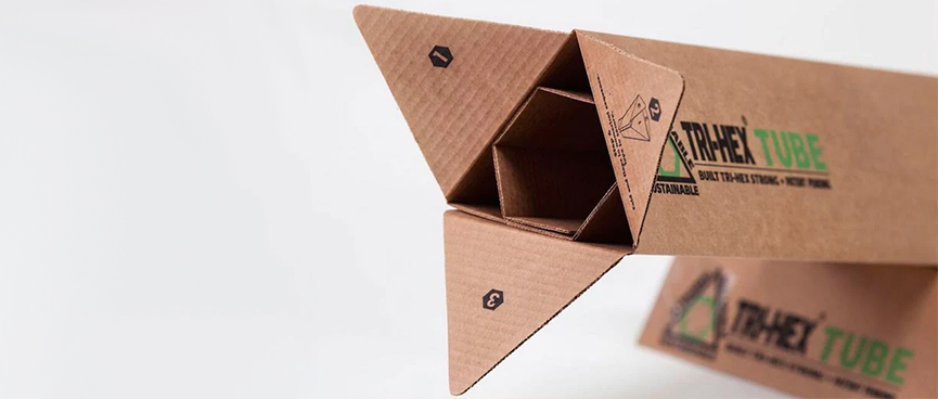 custom triangular mailing tube
