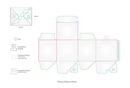 dieline box wholesale