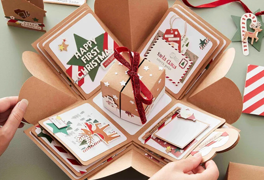 explosion greeting card packaging