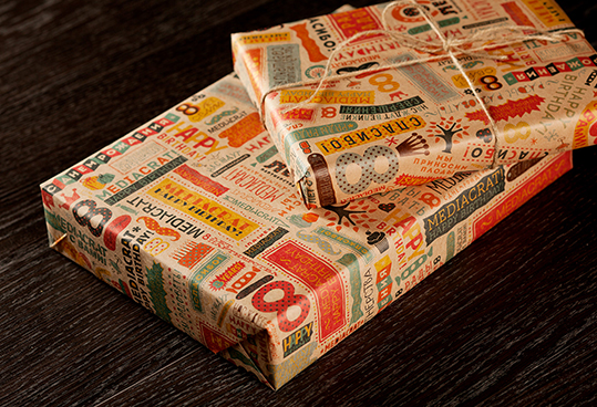 gift wrapping paper