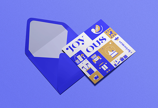 Minimalism in Christmas Greeting Card Packaging