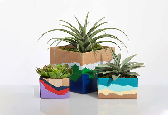 turn it into an adorable small pot for flowers or ucculents