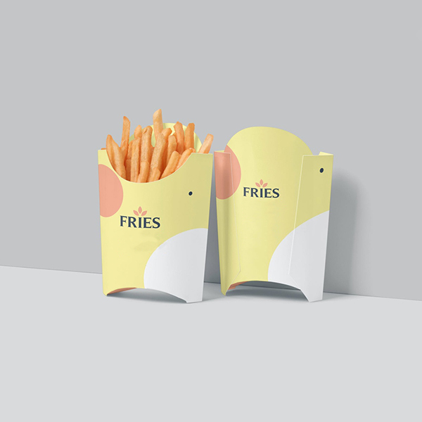french fried box disposable