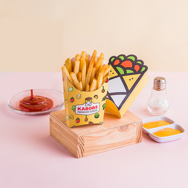 custom printed french fry containers