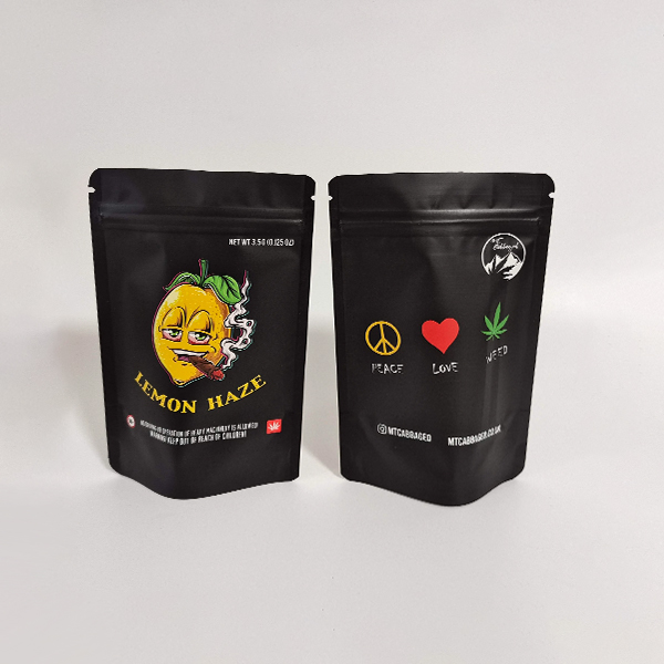 black mylar ziplock bags