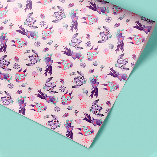 candy cane wrapping paper
