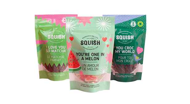 candy packaging bag with zipper