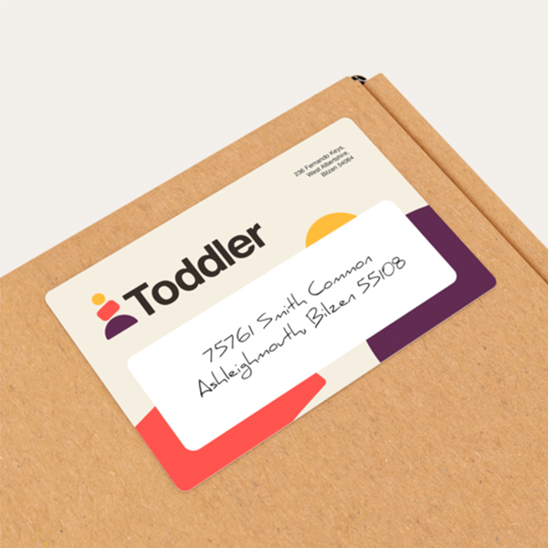 colored shipping tags