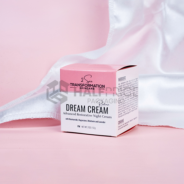 cream packaging boxes