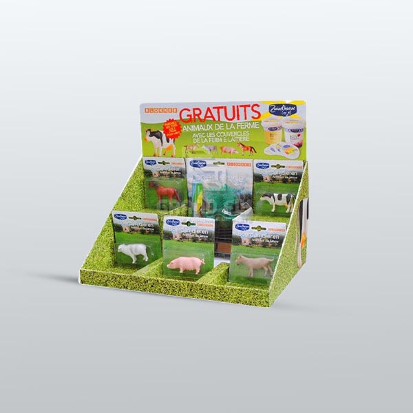 custom auto bottom counter display toy boxes wholesale