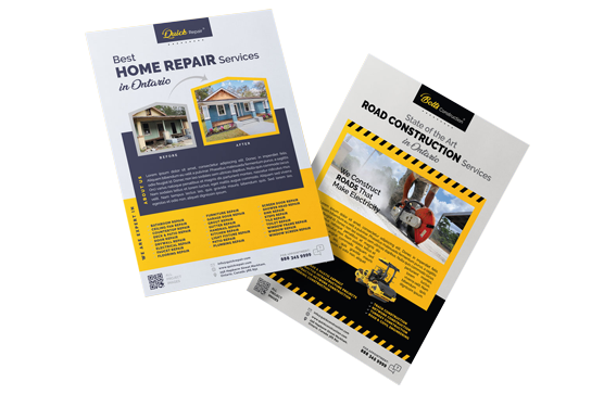 custom brochures and flyers