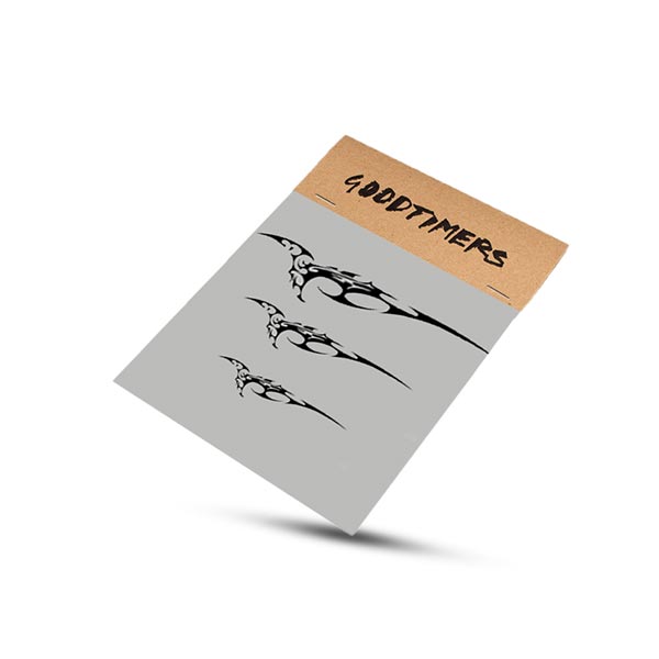 custom car sticker header card