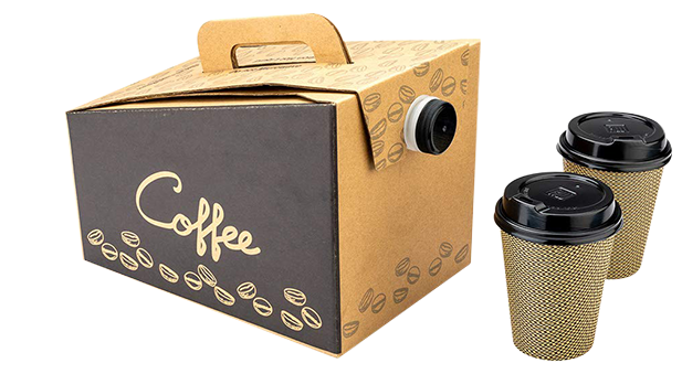 custom coffee takeout container