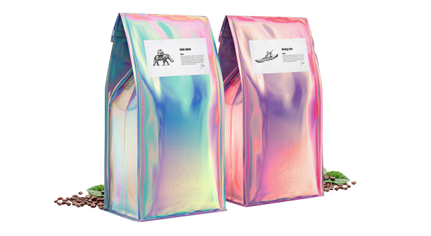 custom holographic mylar bags