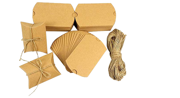 Kraft Pillow Boxes Wholesale