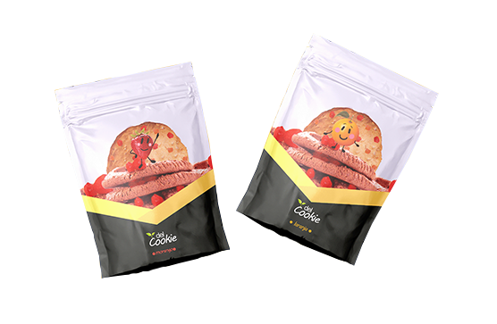 custom printed biscotti mylar bags