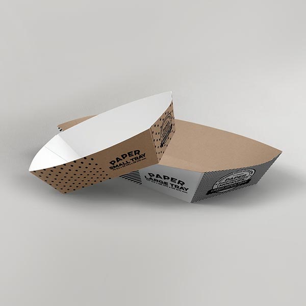 custom printed brand product tray boxes