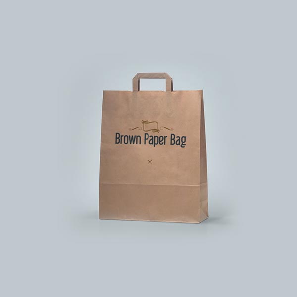 custom printed brown paper bags