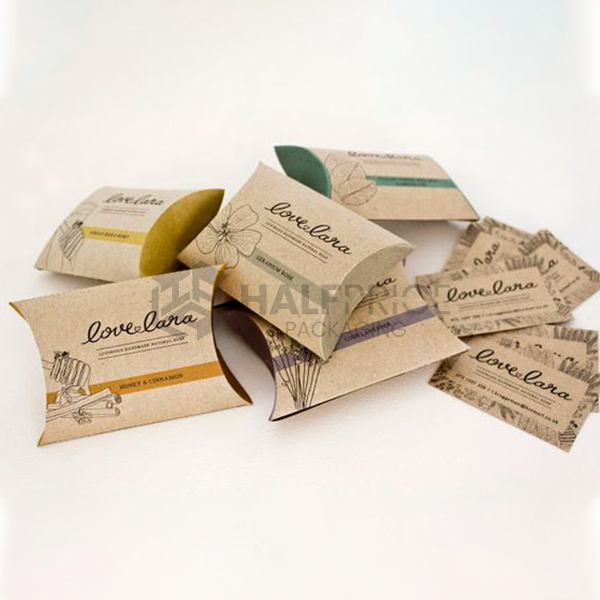 custom printed cardboard pillow boxes