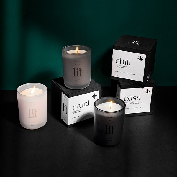custom printed cbd candle boxes