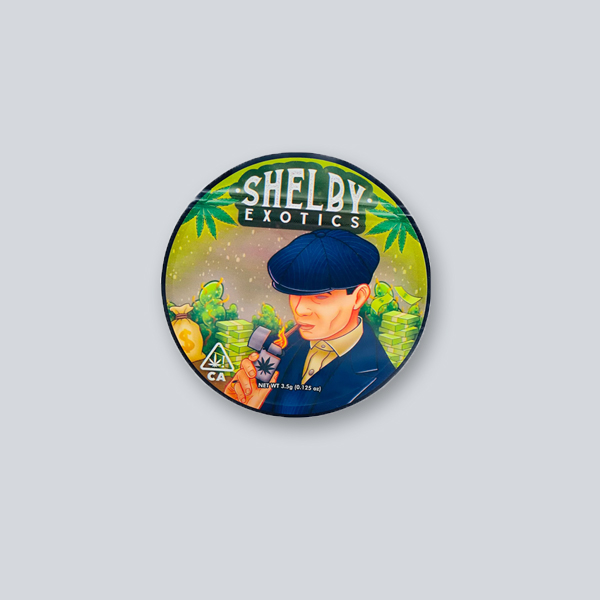 custom printed circle mylar bags