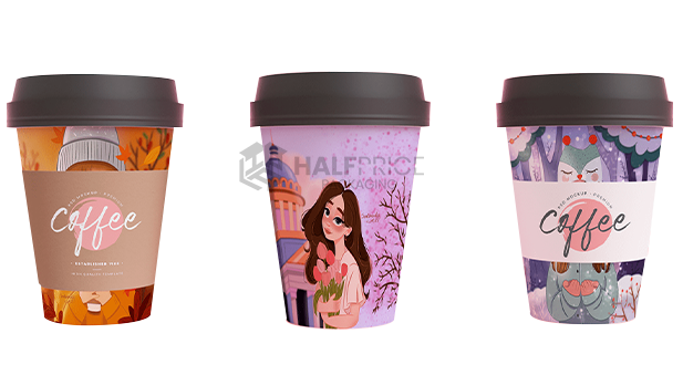 cute disposable coffee cups