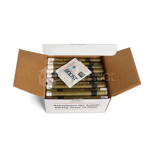 Empty cardboard cigar boxes