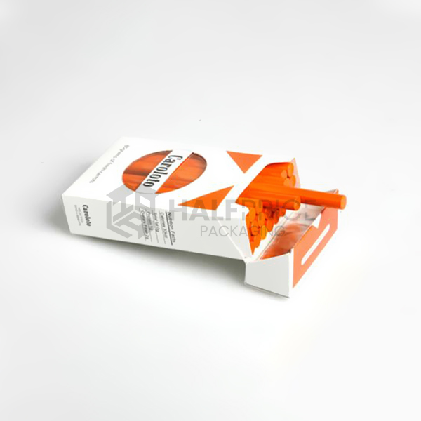 empty paper flip top cigarette boxes