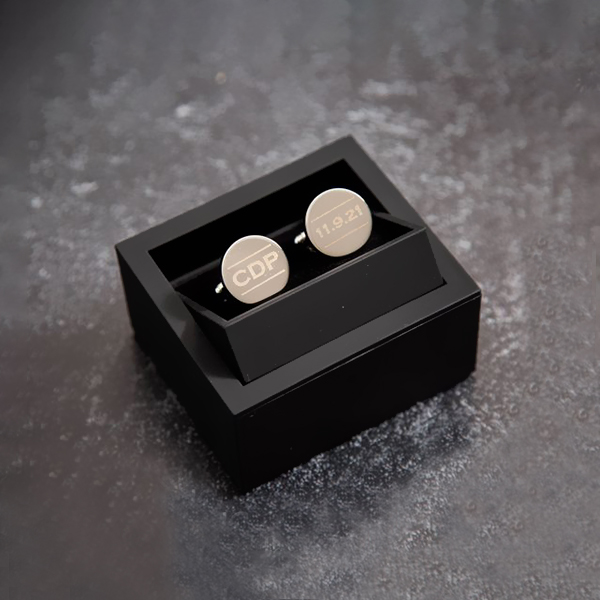 engraved cufflink boxes