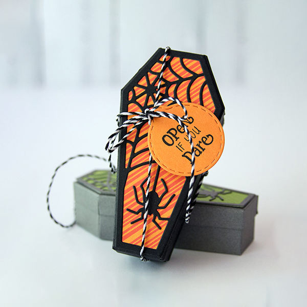 halloween coffin gift box
