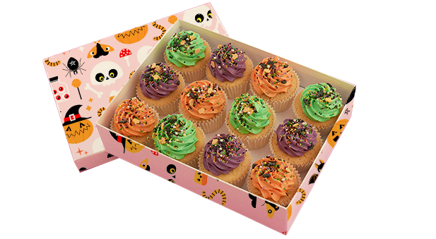 individual halloween cupcake boxes