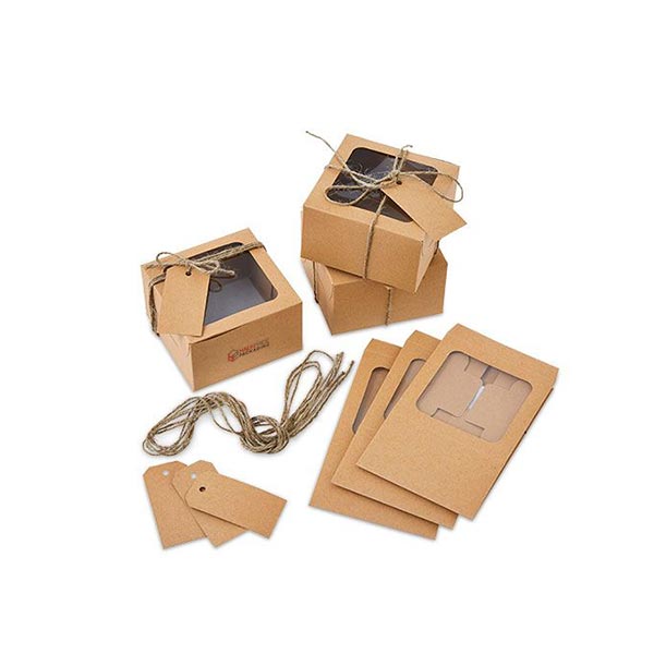 kraft boxes with window