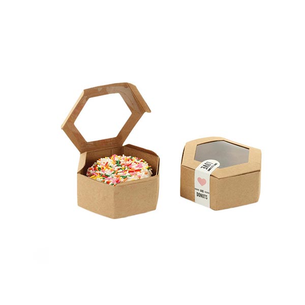 kraft donut boxes with lid