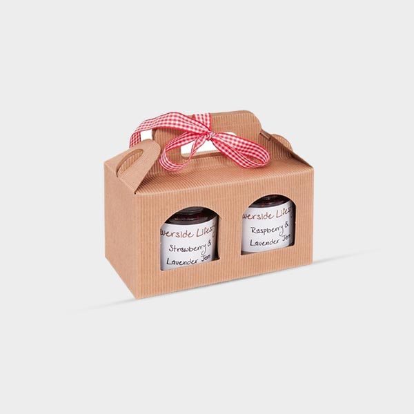 Kraft gable boxes with window