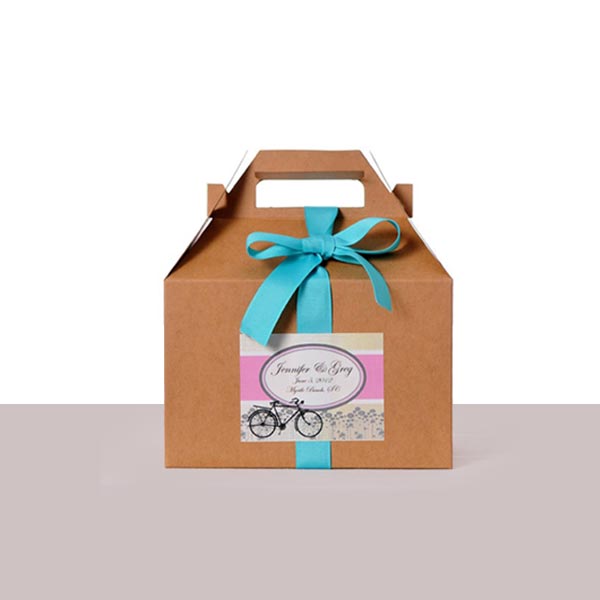 kraft gable gift boxes
