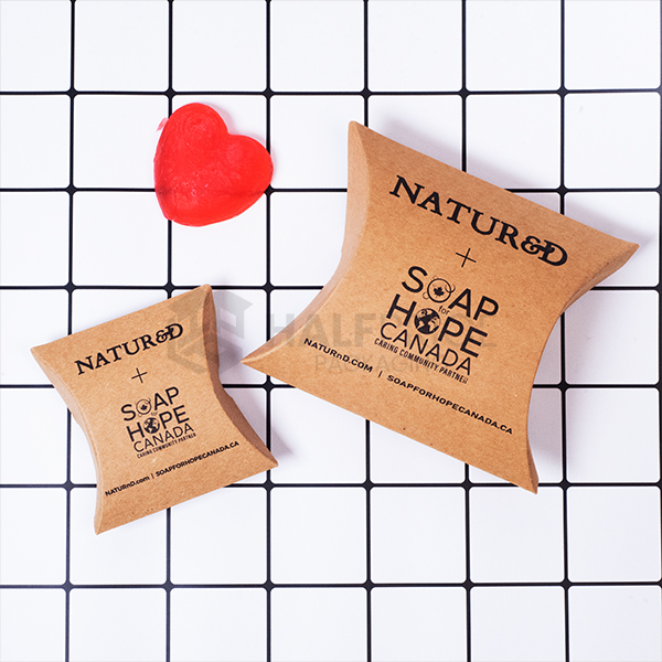 kraft pillow boxes in bulk