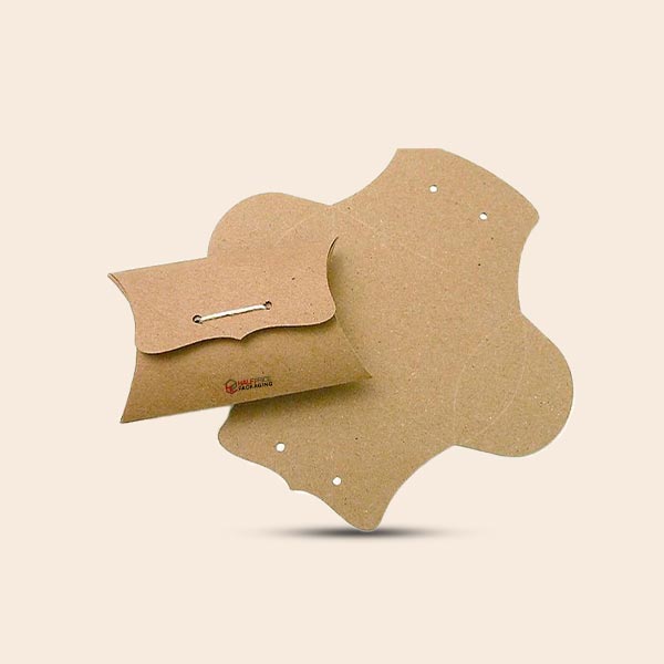 Kraft Pillow Boxes with logo