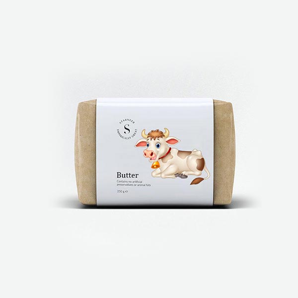 luxury cream butter sleeve