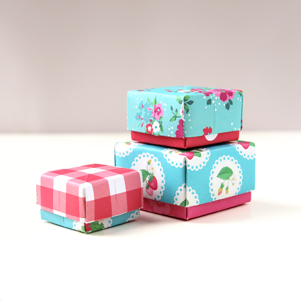 origami box with lid