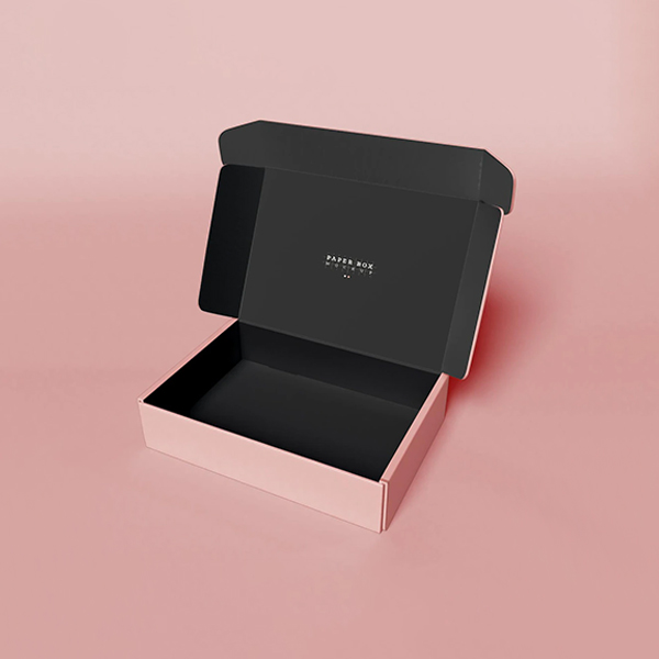 pink corrugated mailer boxes
