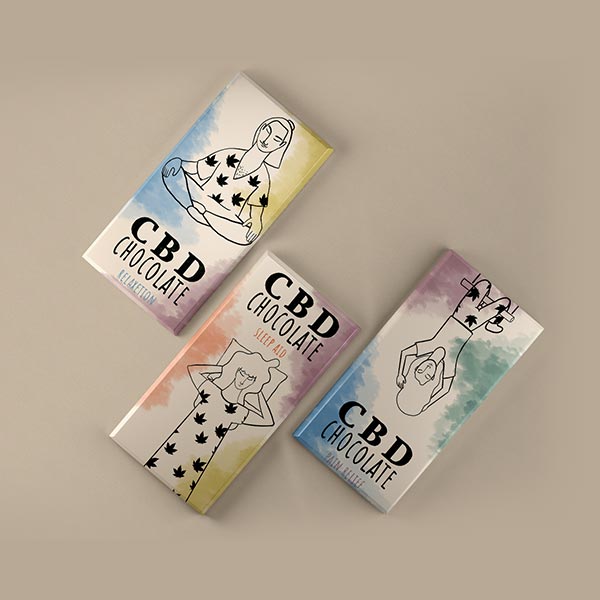 printed cbd chocolate boxes