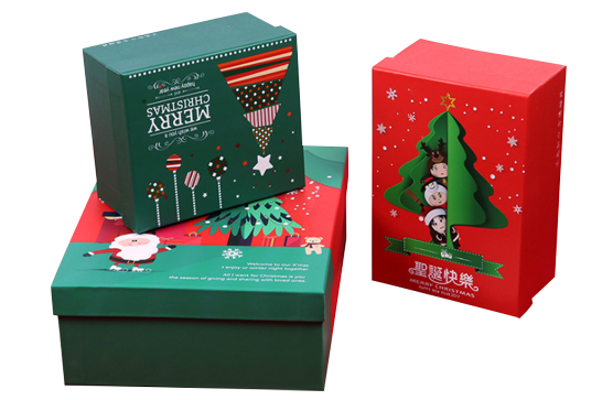 printed christmas packaging boxes
