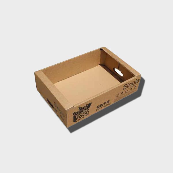printed consumer tray box