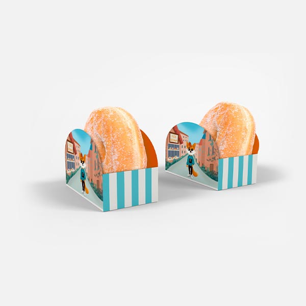 printed donut tray boxes