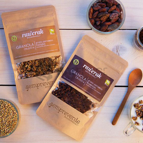 printed ziplock paper bags with window