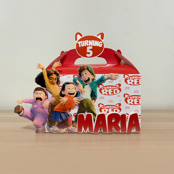 red gable box packaging
