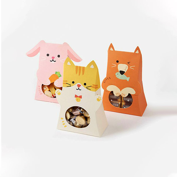 small candy boxes with window